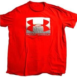 Under Armour Loose Fit Heat Gear Red Tee XL